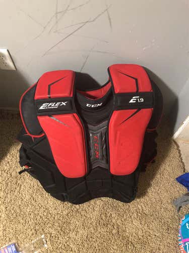 Used Medium CCM Extreme Flex Shield E1.9  Chest and Arm Protector Goalie Chest Protector