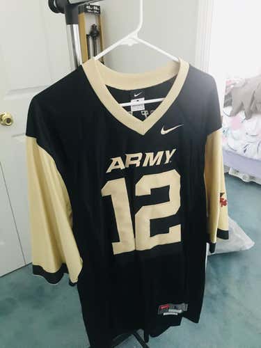 Black and Gold Army Black Knights Adult Mens Large Nike