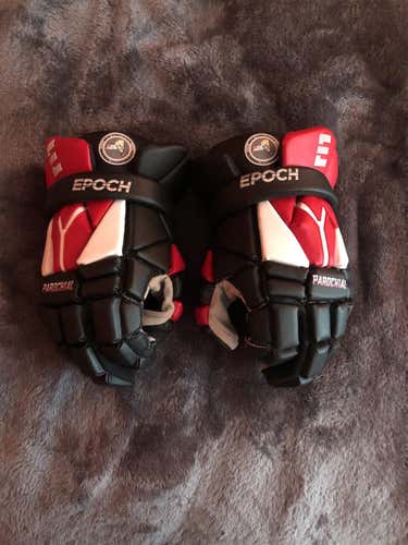 Black Used Player Epoch Integra 13" Lacrosse Gloves