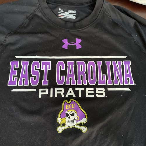 East Carolina Pirates Black Unisex Medium Under Armour Shirt