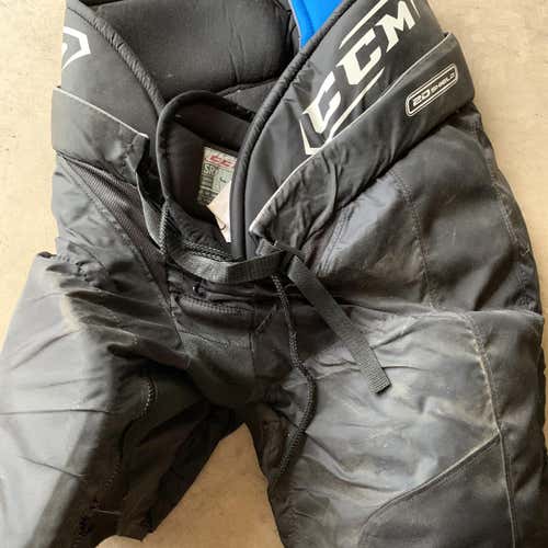 Black Used Large CCM Hockey Pants