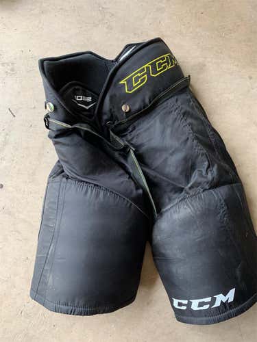 Black Used Large CCM Tacks Hockey Pants