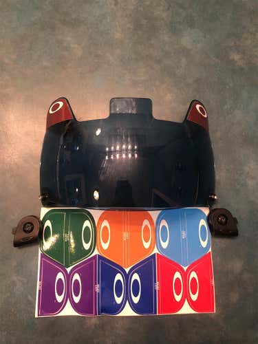Used Blue Oakley Football Visor