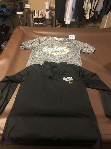 Honey Baked Hockey Workout Shirt And Quarter Zip Size Medium