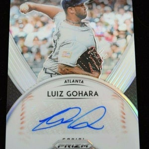 Authentic Autographed Baseball Card Luiz Gohara Atlanta Braves