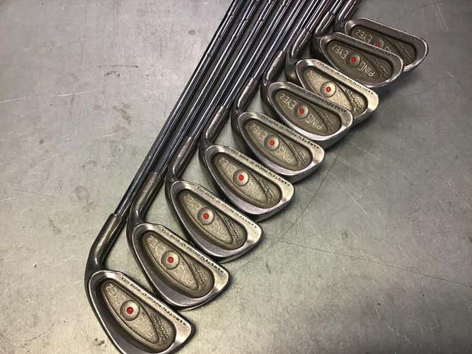 Used Ping Eye 2 Red Dot 2i-pw Steel Regular Golf Iron Or Hybrid Sets