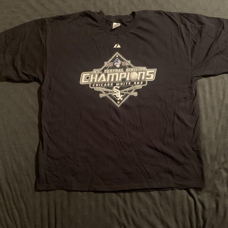 Vintage Chicago white Sox 2005 World Series champions t shirt grey XL MLB