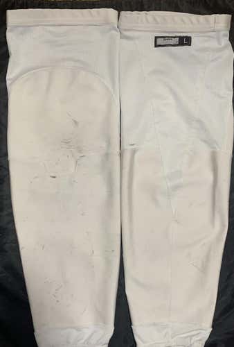 White Large Reebok Pro Stock Socks