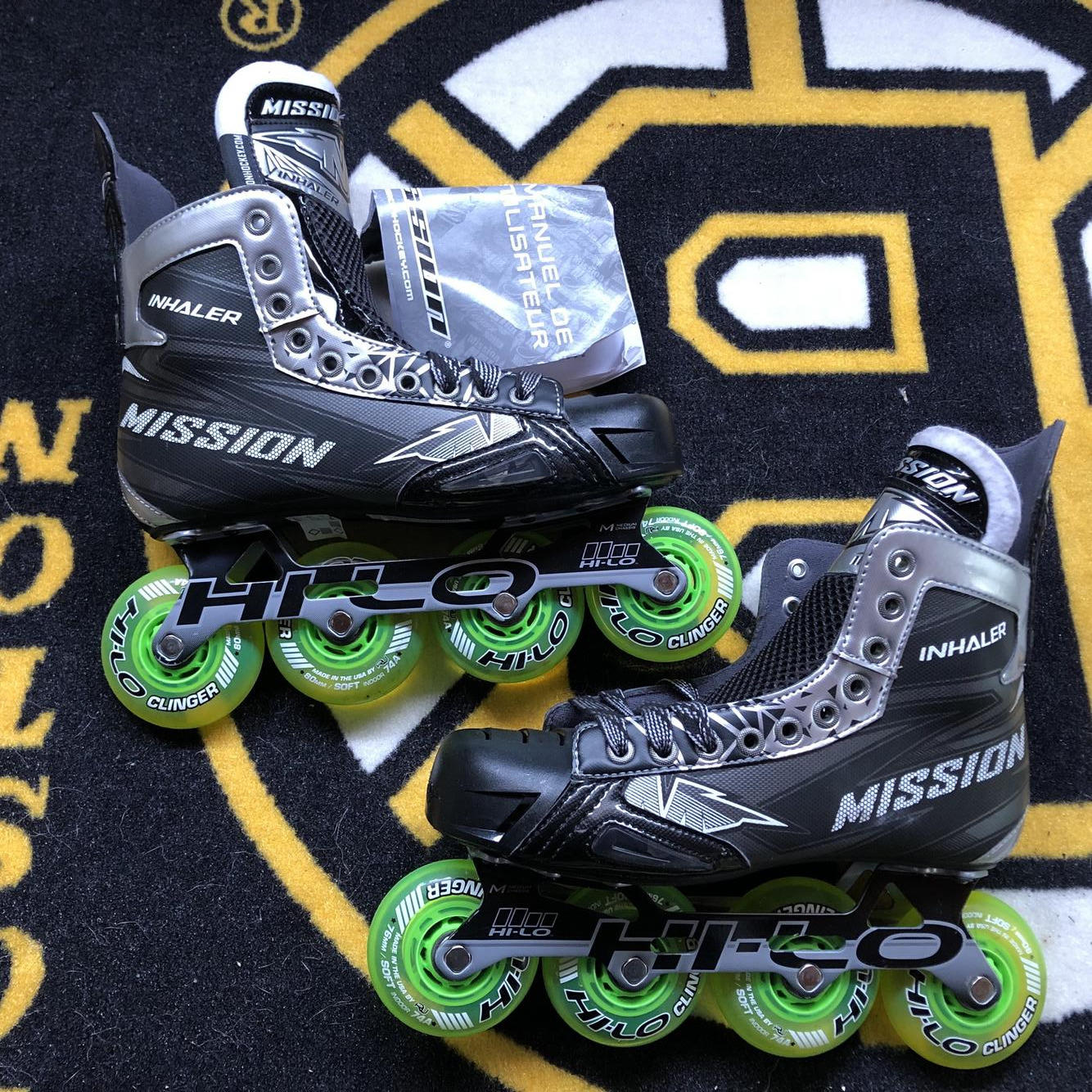 New Senior Mission Inline Skates E&W (Wide) Size 6.5 NLS4 Roller Hockey