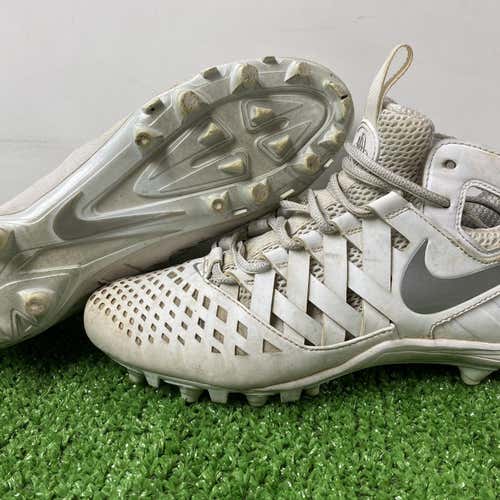 Nike Huarache White Molded Cleats 8.5