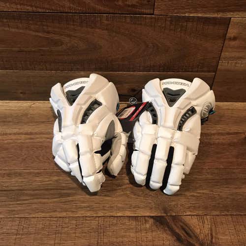 BNWT White Maverik Rome 13" Lacrosse Gloves