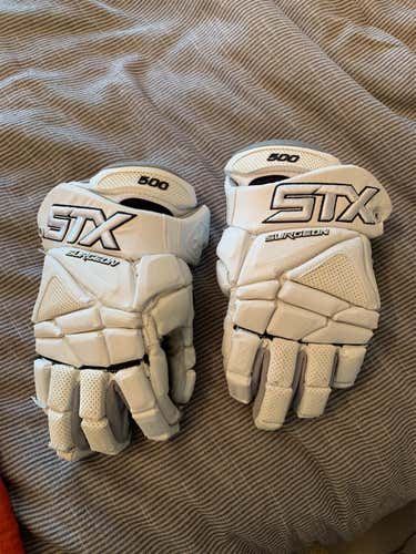Used STX Surgeon 500 13" Lacrosse Gloves