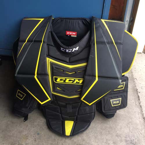 Used Large CCM Premier R1.9 Goalie Chest and Arm Protector  Goalie Chest Protector