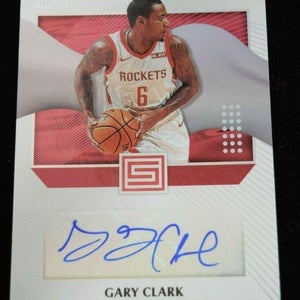 Authentic Autographed Basketball Card Gary Clark Houston Rockets