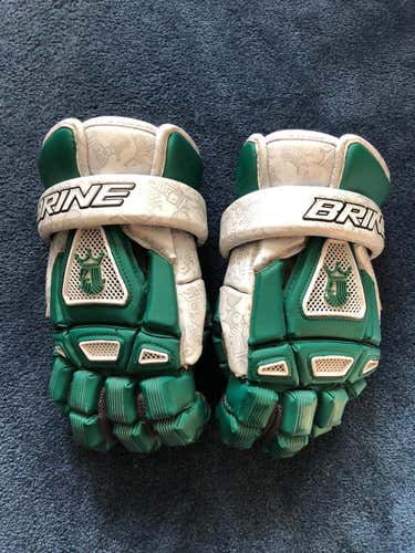 Green Brine King III Lacrosse Gloves 13" - Used