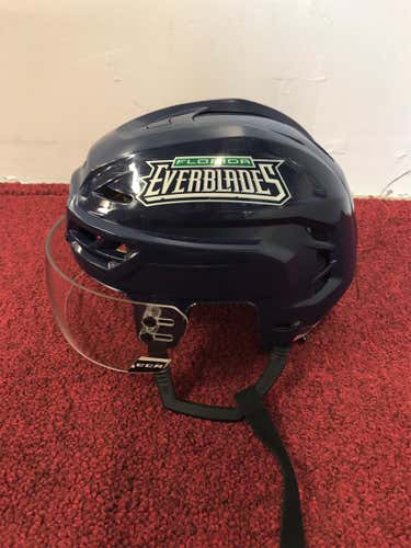Florida Everblades CCM Resistance 110 Helmet Size  Small Pro Stock Item#FLDH110