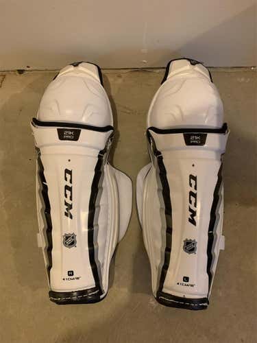 New CCM 21K Shin Pads 16”