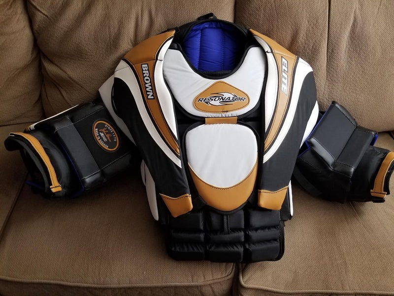 Brown Custom Senior New XL Goalie Chest Protector Pro Stock