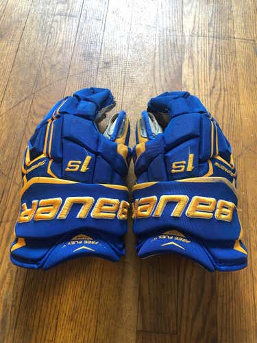 Used Bauer Supreme 1S 15" Gloves