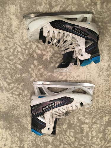 Senior Used Bauer Reactor 5000 Hockey Goalie Skates D&R (Regular) Size 8