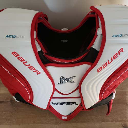 Used Large Bauer Vapor 1X Goalie Chest and Arm Protector Goalie Chest Protector