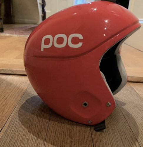 Red Unisex Large POC Skull Orbic Comp Spin Helmet FIS Legal GREAT CONDITION