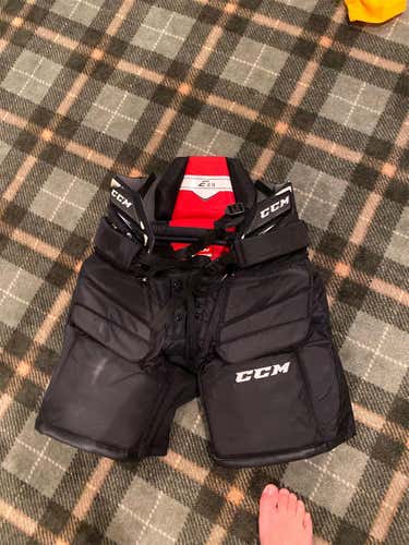 Black Used Small CCM E2.5  Hockey Goalie Pants