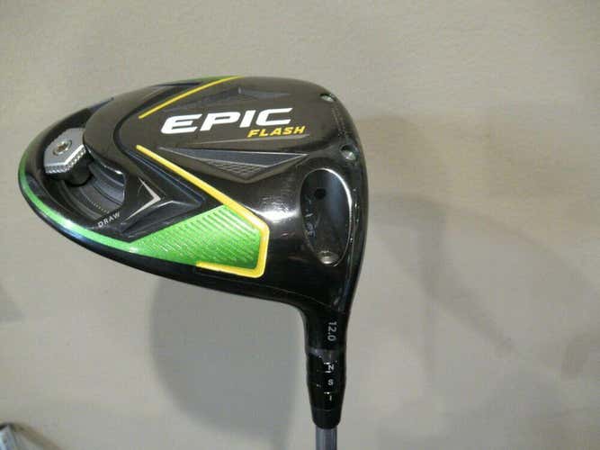 NICE LADIES CALLAWAY EPIC FLASH DRIVER 12* EVEN FLOW GREEN 45g HC TOOL NEW GRIP