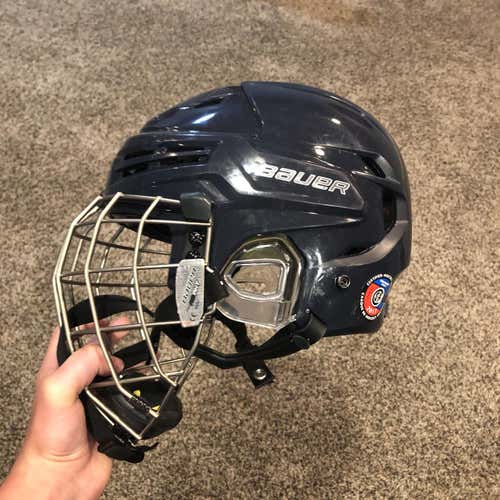 Barely Used Medium Bauer Re-Akt Helmet