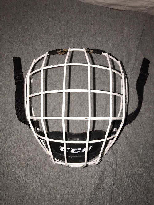 White Used Large CCM Cage