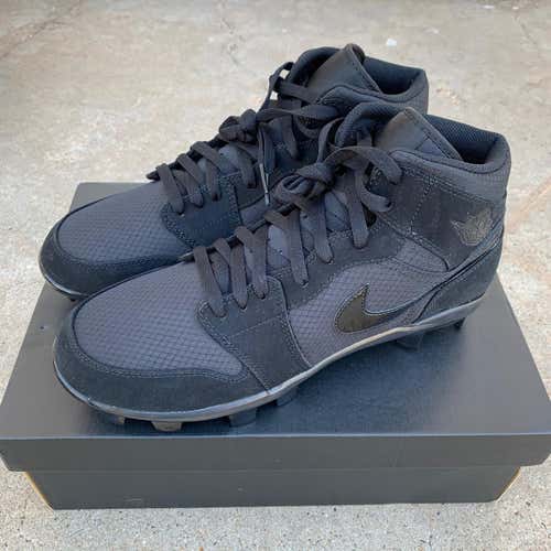 Jordan 1 Retro ‘Black Cat’ Nike MCS Cleats sz 10.5