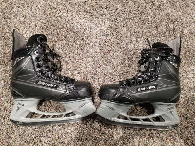 Bauer Supreme 160 S160 LE Limited Hockey Skates Junior Size 1 w/ black steel & grey runners