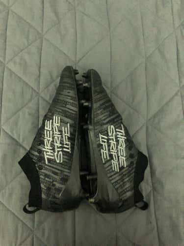 Black Unisex Molded Cleats Low Cut