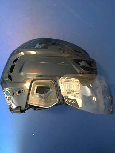 Navy Used Medium CCM Resistance 300 Helmet Pro Stock
