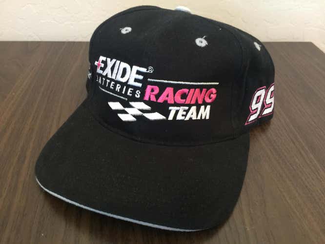 Jeff Burton #99 Exide Batteries SUPER VINTAGE NASCAR RACING Snap Back Cap Hat!