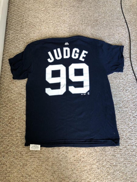 New York Yankees Aaron Judge T Shirt Mens Medium Blue Majestic