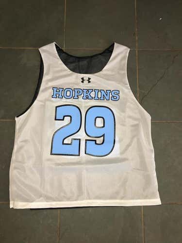 New Under Armour JOHNS HOPKINS #29 lacrosse Reversible Pinnie Jersey LARGE