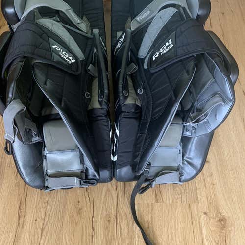 Black Used 32" Warrior Ritual G4 Goalie Leg Pads