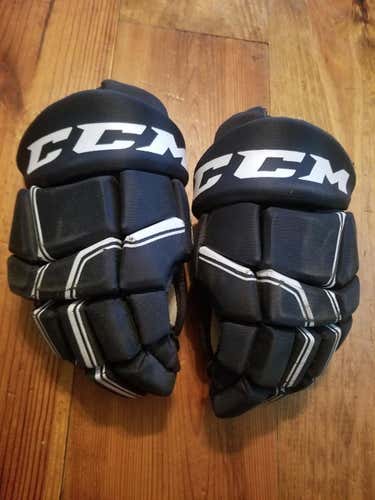 Blue Used Junior CCM Qlt250 Gloves 12" Navy