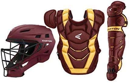 Brand New 2020 Easton Elite x Catcher's Set (Maroon/Gold)