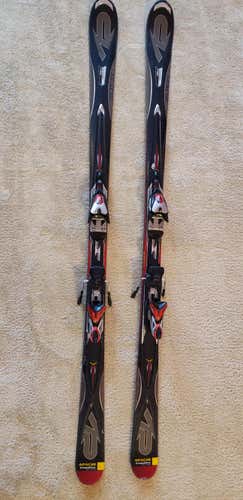 Used Men's Older K2 All Mountain Apache Crossfire Skis With Bindings Max Din 14