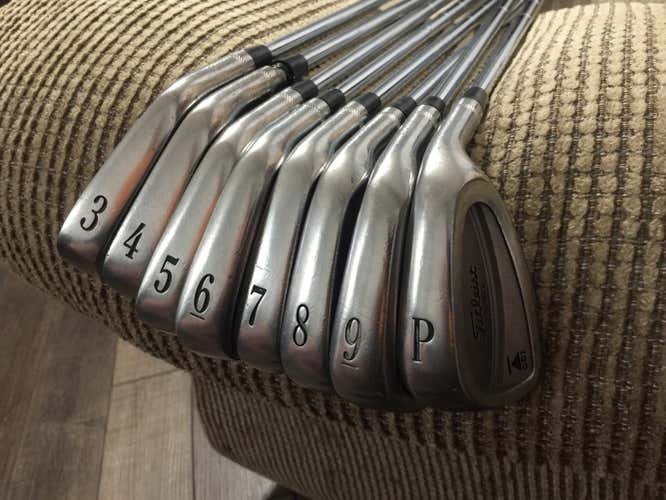 3-PW Used Men's Titleist DCI 990 Iron Set Stiff Flex Steel Shaft Right Handed Dynamic Gold 300