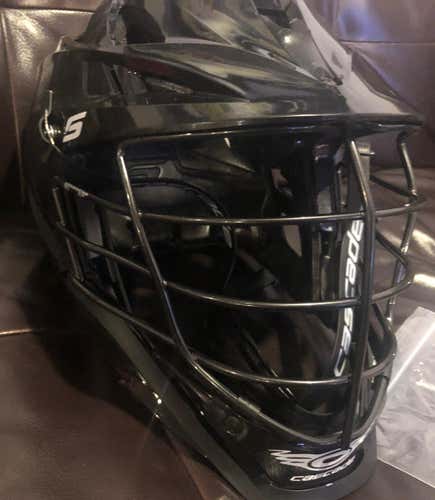 Black New Player Cascade S Helmet lax Lacrosse Nwt Black Cage
