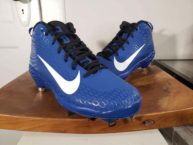 NIKE Force Zoom Trout 5 Pro Blue Black Metal Baseball Cleats