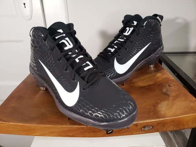 Nike Force Zoom Trout 5 Pro Black Metal Baseball Cleats