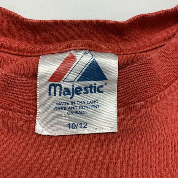 Majestic Label - BOSTON RED SOX Button-Down (MED) Baseball Jersey RED