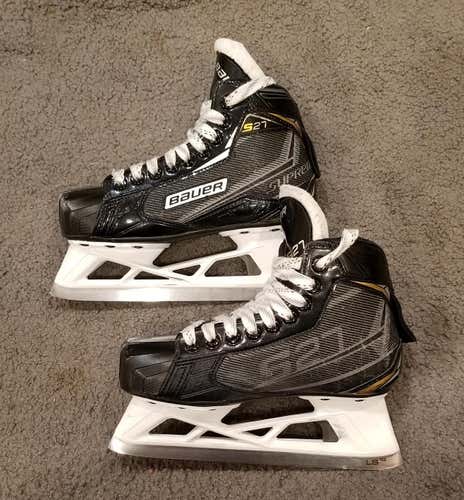 Junior Used Bauer Supreme S27 Goalie Skates D&R (Regular) Size 2