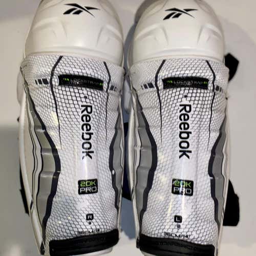 Used Reebok 20K Pro Stock Shin Pads 14” LIKE NEW