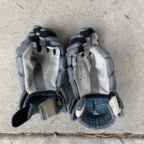 Gray Used Maverik Rome RX3 12" Lacrosse Gloves