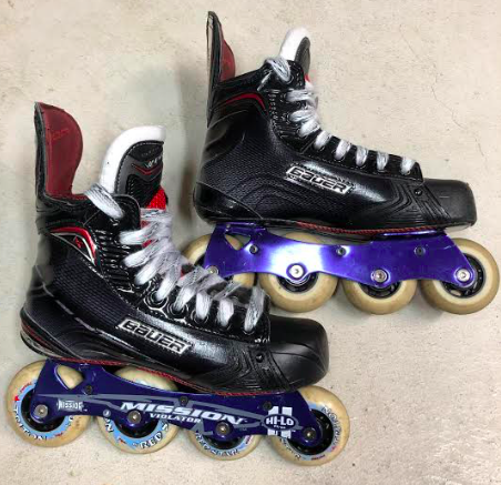 Custom Bauer Vapor 1X Inline Skates Size 4